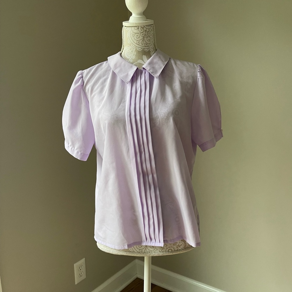 Light purple Puff sleeved shirt